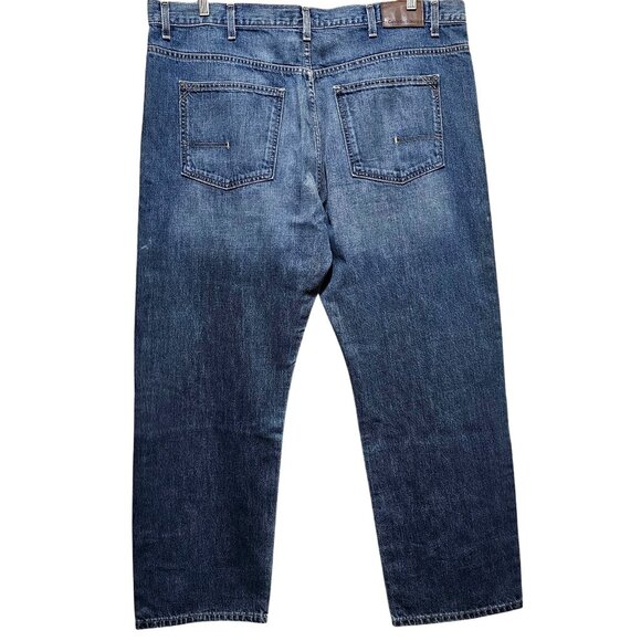 Calvin Klein Mens Blue Denim Relaxed Fit Jeans Size 42 Classic Style - Picture 2 of 14